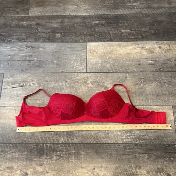 Torrid Wirefree Push Up Diamante Lace Straight Back Bra Size 42DDD - Picture 7 of 9